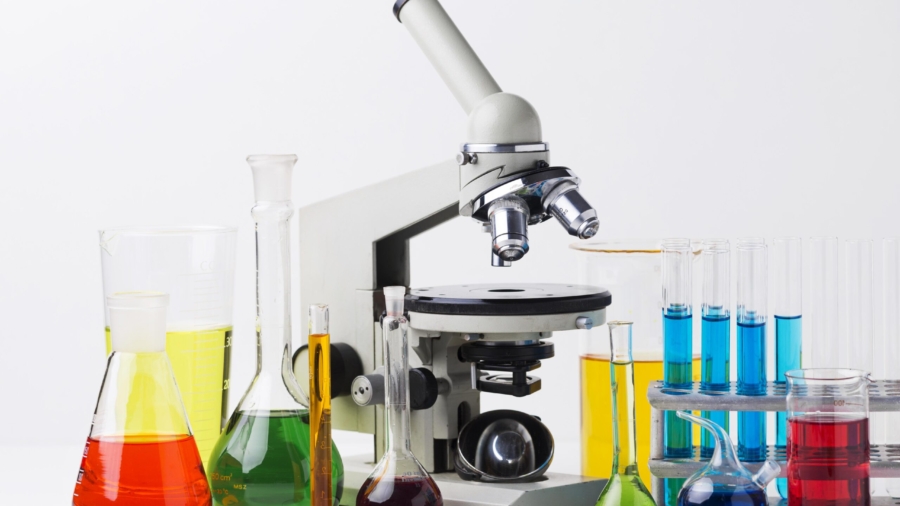 front-view-science-elements-with-chemicals-composition